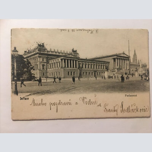 Wien Parlament um 1900 30089 RU