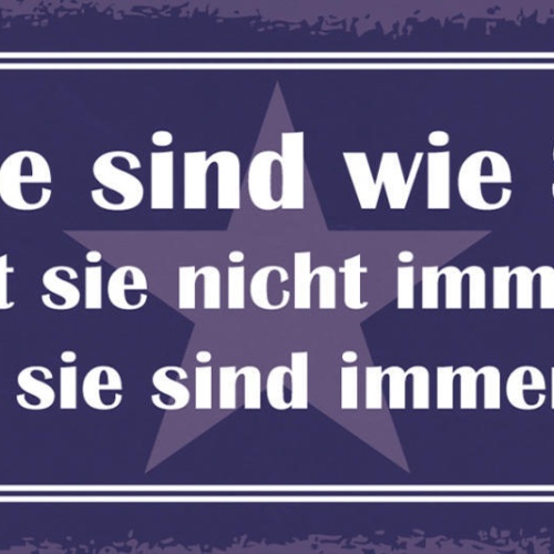 Schild Freunde Sind Wie Sterne Du Kannst Sie Nicht Immer Sehen Aber Sie Sind Da