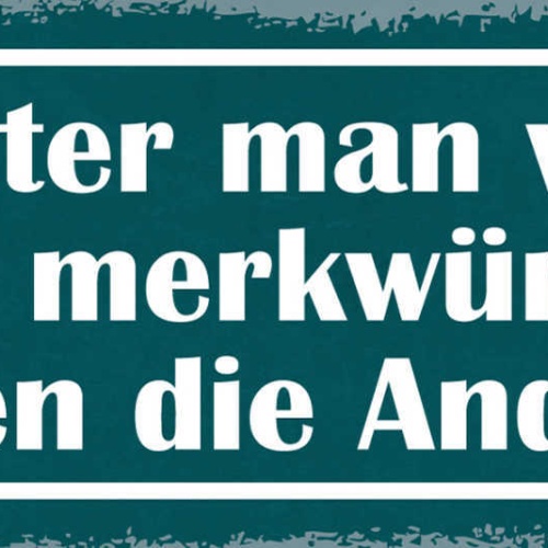 Schild Je Älter Man Wird Desto Merkwürdiger Werden Die Anderen Alter Alt 27x10