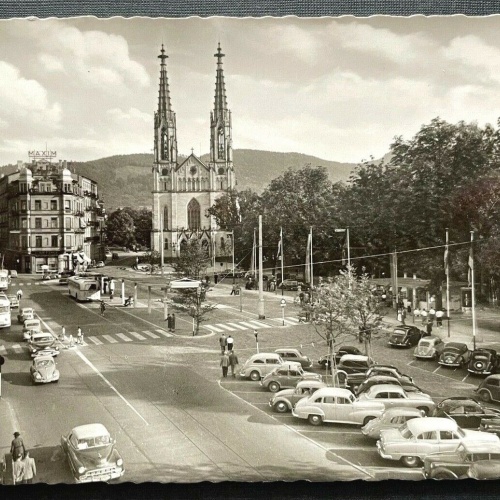 Baden-Baden Augustaplatz Stadt Kirche Baden-Württemberg Deutschland 410143 TH C