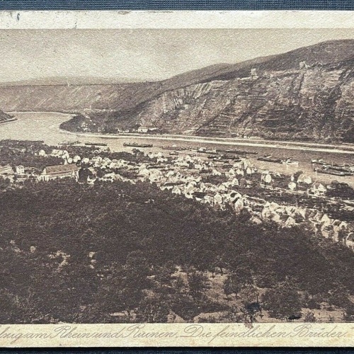 Bad Salzig Rhein Ruinen Feindliche Brüder Rheinland-Pfalz Deutschland 410145 C