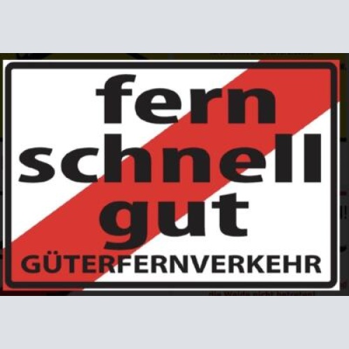 Schild güterfernverkehr lkw 12x18/20x30/30x40 blech oder holz