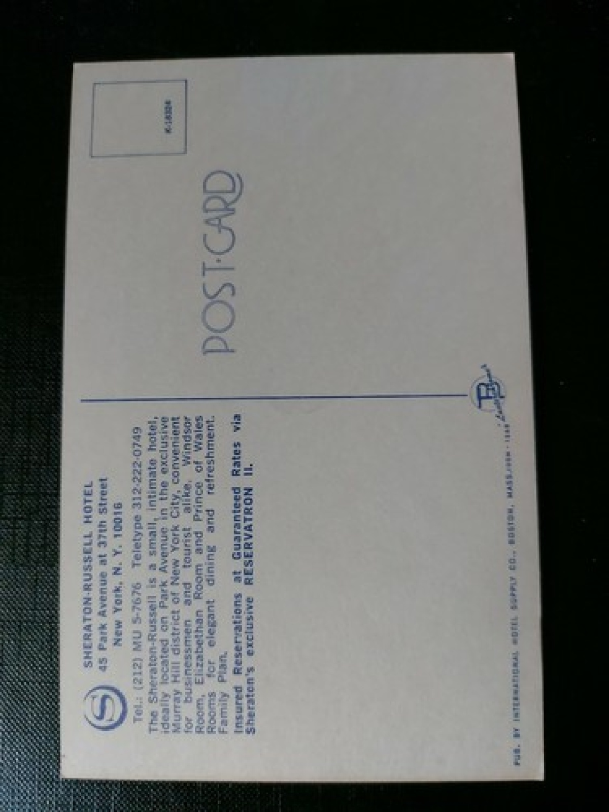 Sheraton-Russell Hotel Ney York Amerika 402517 WM