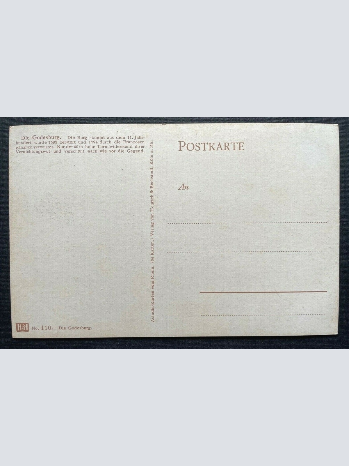 Godesburg Burgruine Festung Turm Berg Nordrhein-Westfalen Deutschland 410133 C