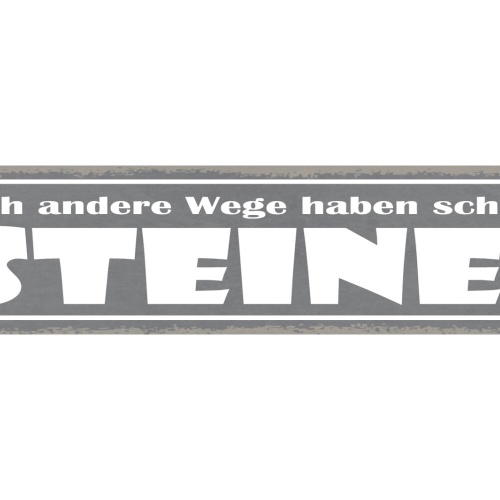 Schild Auch Andere Wege Haben Schöne Steine Ortswechsel 46x10 Blech od. Holz