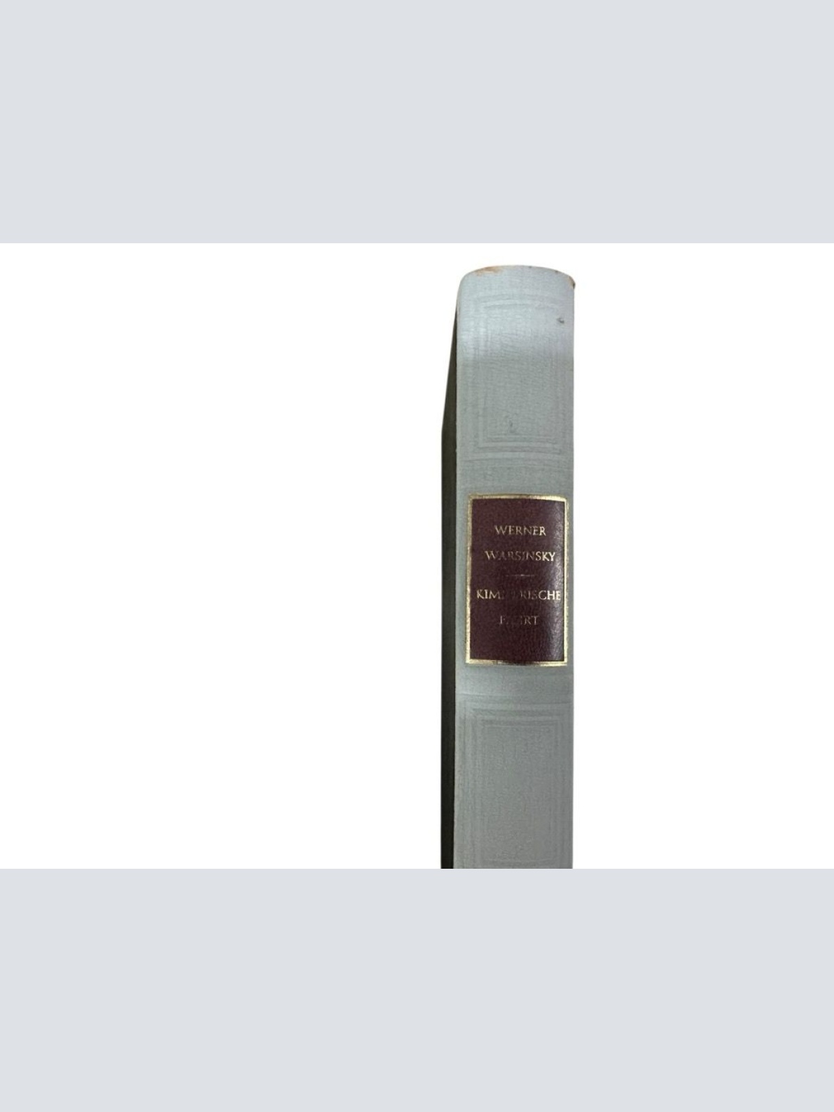 Kimmerische Fahrt Werner Warsinsky Warsinsky, Werner: