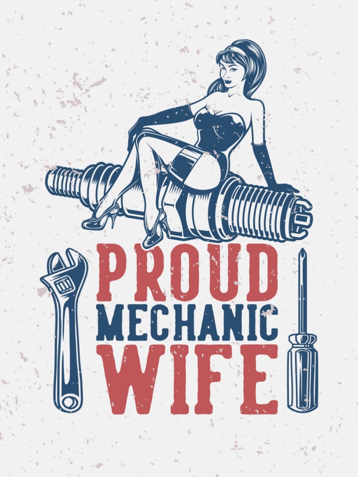 Schild Proud Mechanic Wife Stolze Mechaniker Frau 12x18 20x30 30x40 Blech/Holz