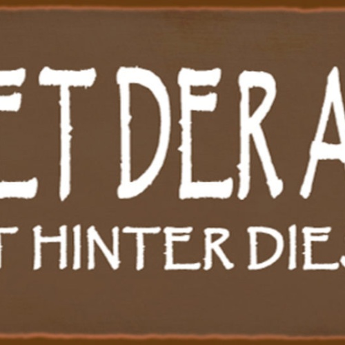 Schild Planet Der Affen Beginnt Hinter Dieser Tür Zimmer 27x10 Blech od.Holz