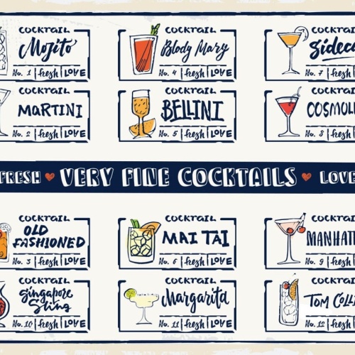 Schild Very Fine Cocktails Alkohol Bar Martini 12x18 20x30 30x40 Blech/Holz