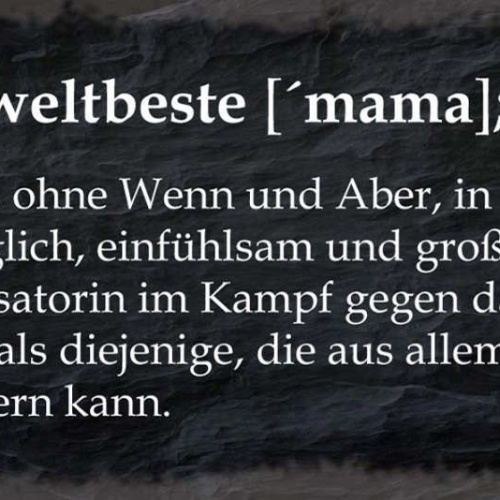 Schild Mama Die Weltbeste Liebe Fürsorglich Gegen Chaos Echtes Festmahl  27x10
