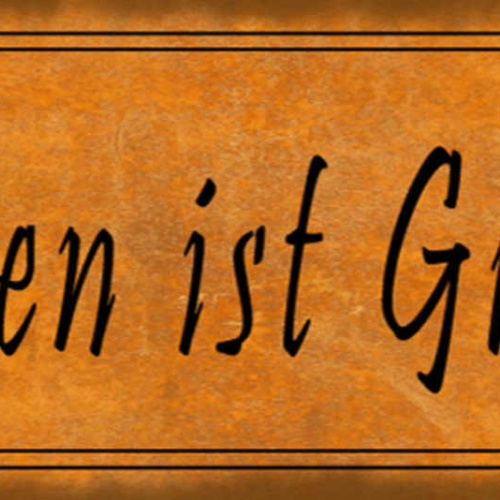 Schild Lachen Ist Gratis Lächeln Kostenlos Kostet Nix 27 x 10 Blech od. Holz