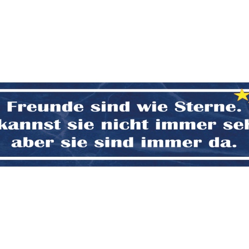 Schild Freunde Freundschaft Sterne Immer Da Sein Ewig 46 x 10 Blech od. Holz