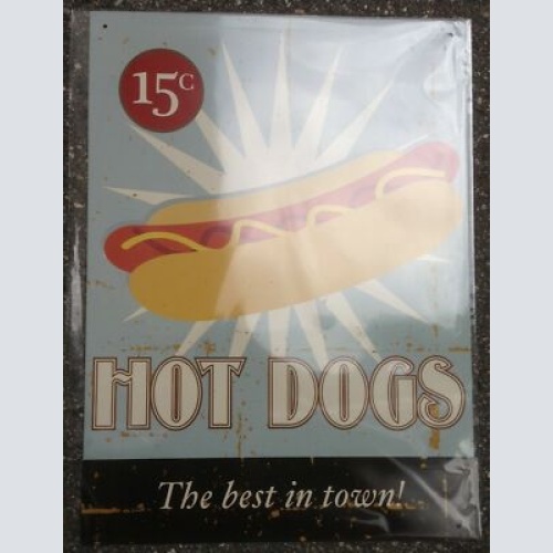 Hot Dogs Best in Town  30x40 cm     11998