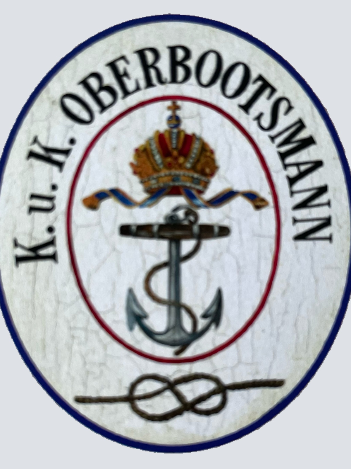 Nostalgie Holzschild Kuk Oberbootsmann Schiff Boot Marine Anker Schild