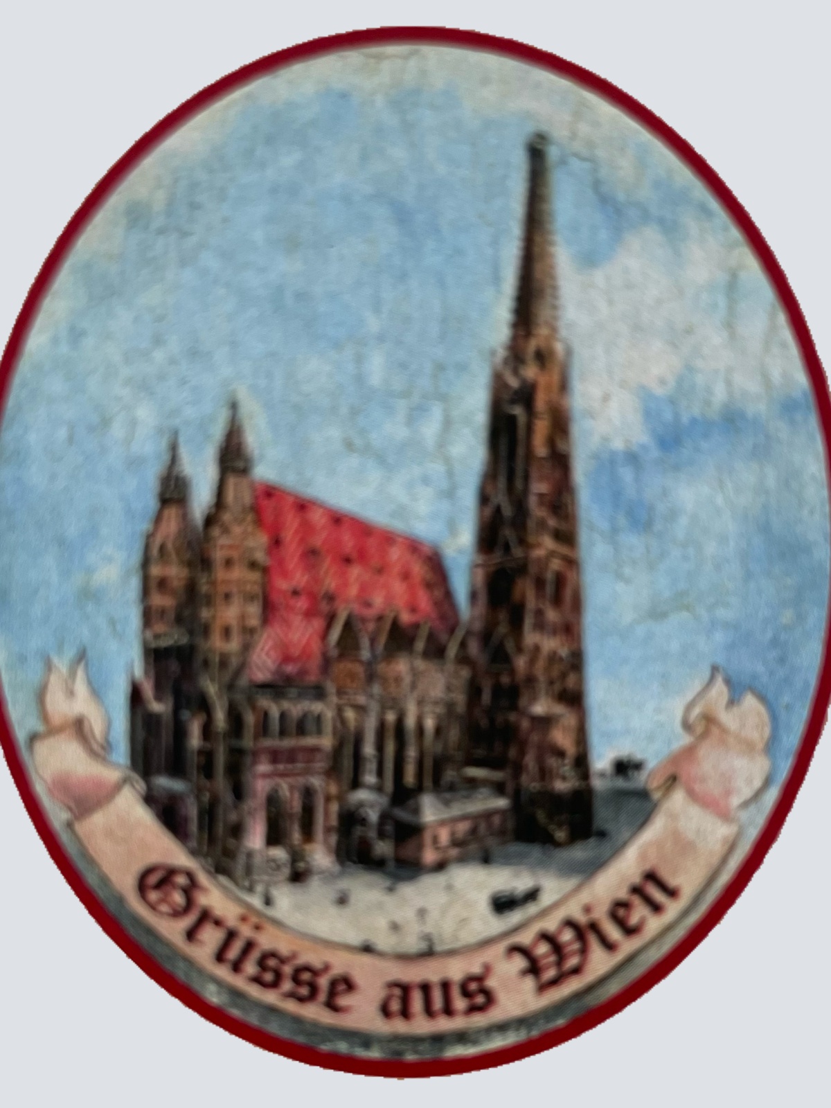 Nostalgie Holzschild Grüße Aus Wien Stephansdom Österreich Schild