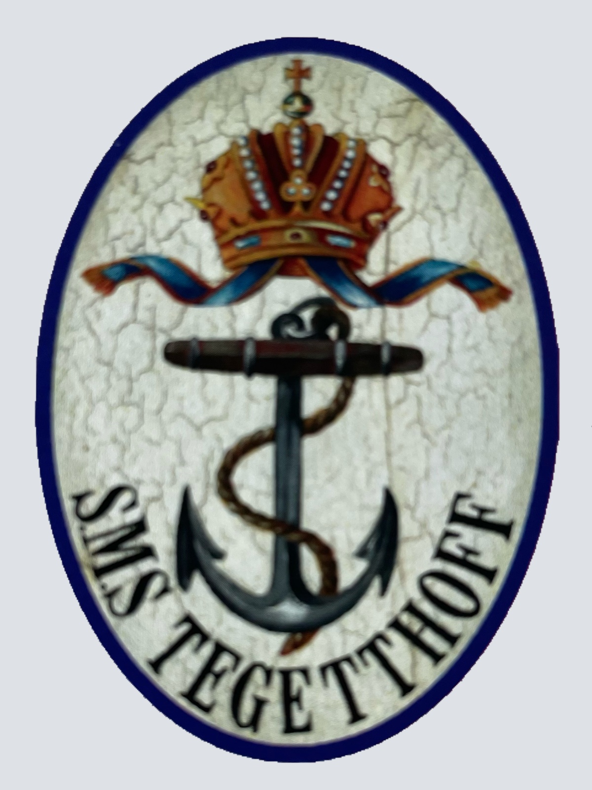 KuK Nostalgie Holzschild SMS Tegetthoff Schiff Schlachtschiff Marine Schild