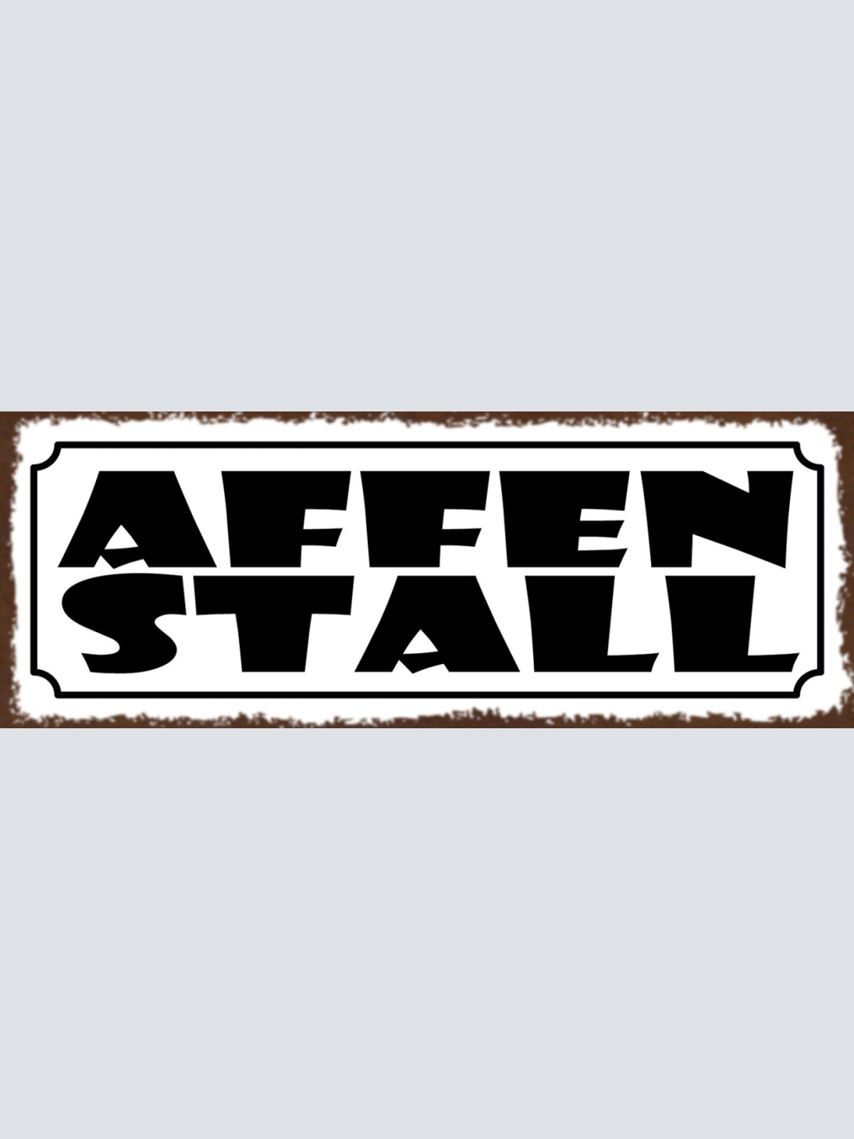 Schild Affenstall Chaos Unordnung Aufräumen Zimmer Raum Haus 27x10 Blech od.Holz