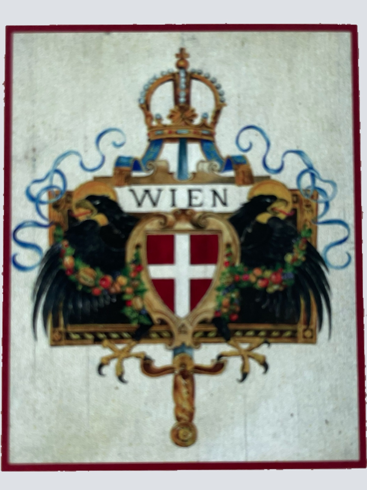 Nostalgie Holzschild Wien Wappen Österreich Schild
