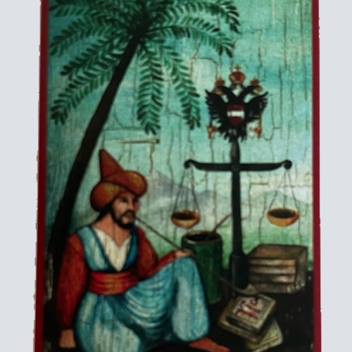 Nostalgie Holzschild Kuk Tabak Stempelverschleiß Trafik Kiosk Zigaretten Schild