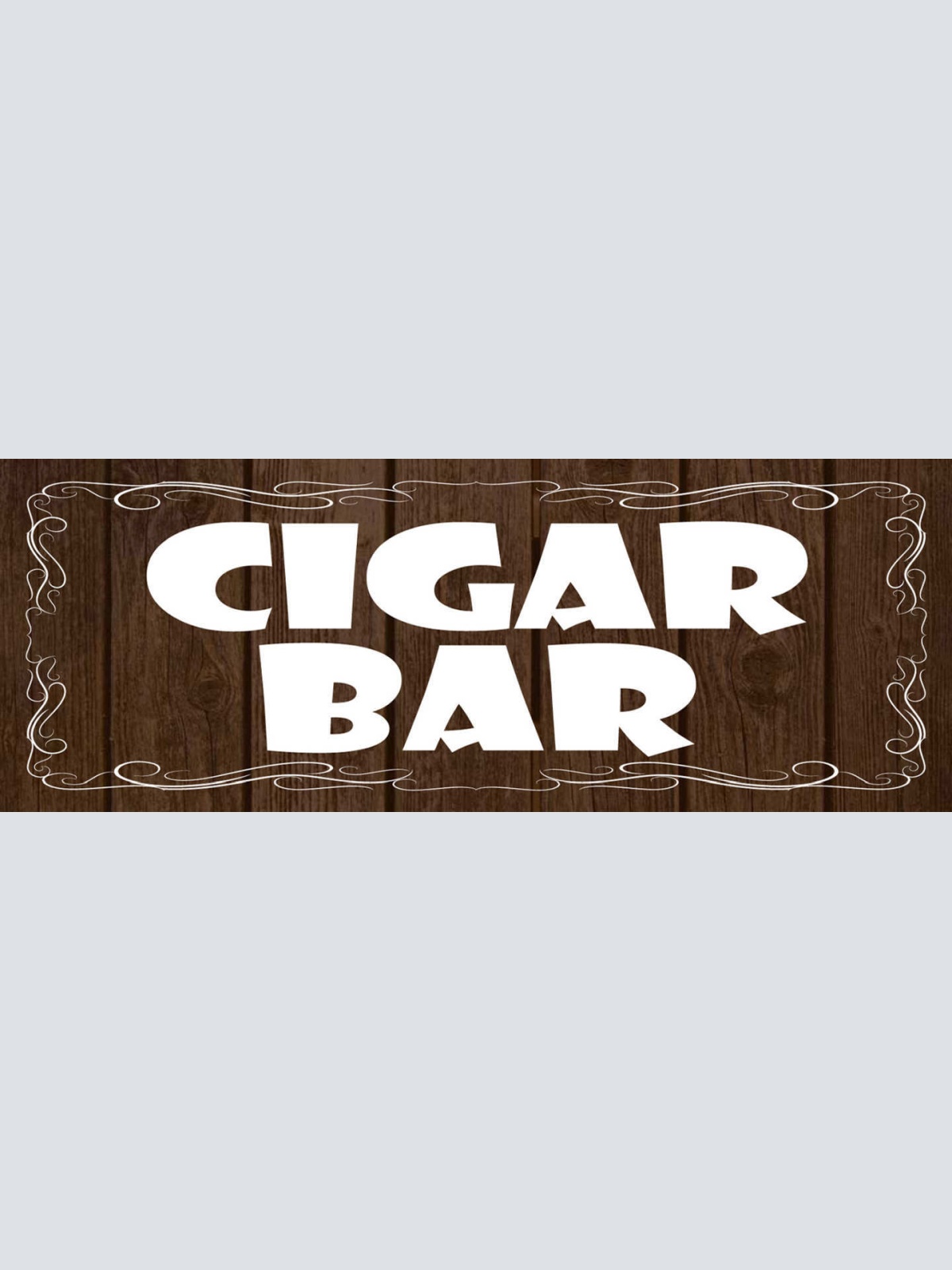 Schild Cigar Bar Zigarre Rauchen Lounge Zigarren Raucher 27x10 Blech od.Holz