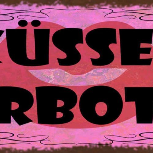 Schild Küssen Verboten Nicht Erlaubt Liebe Romantik 27x10 Blech od.Holz