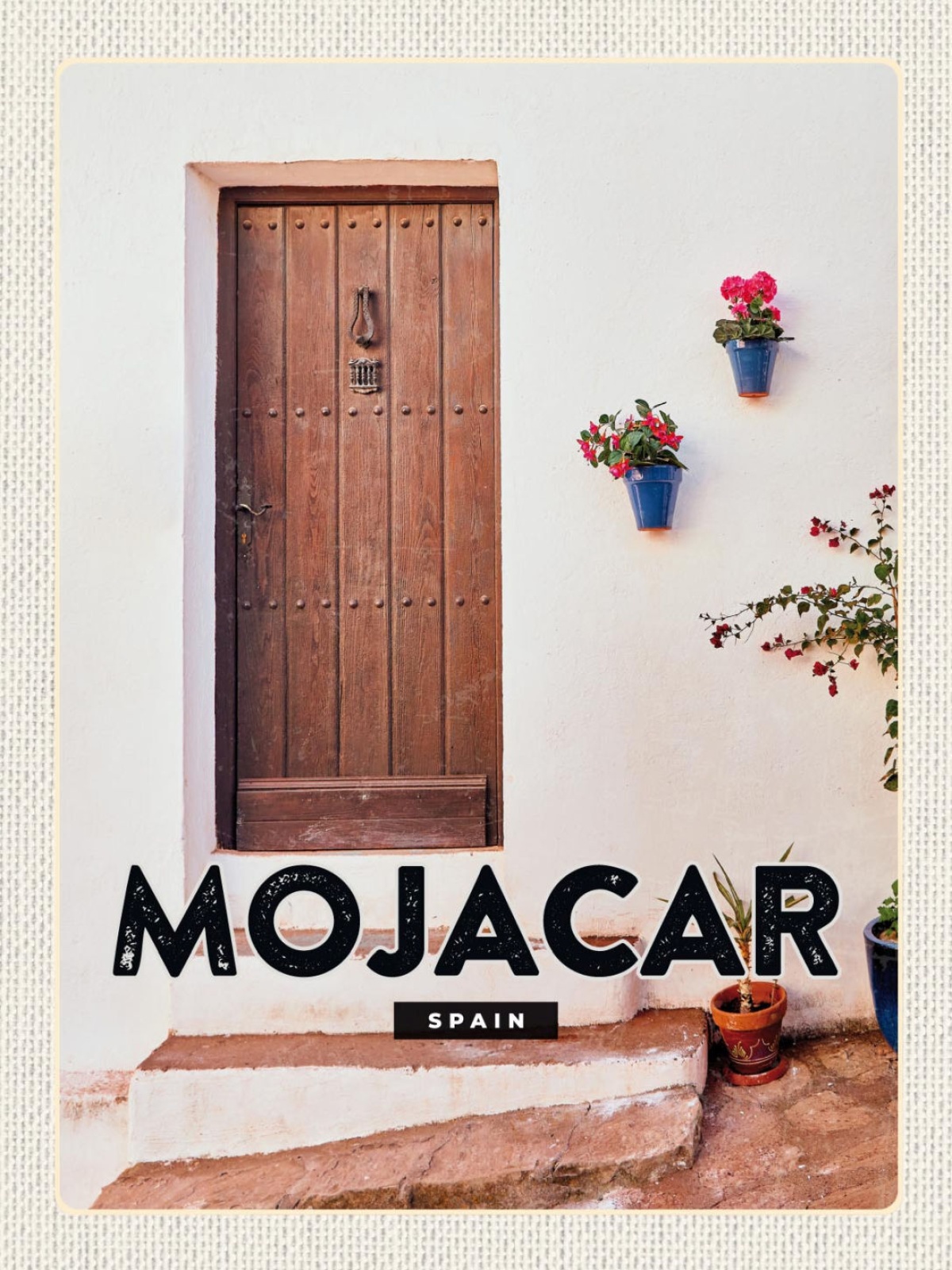 Schild Mojacar Spain Spanien Haus Eingang 12x18 20x30 30x40 Blech od. Holz