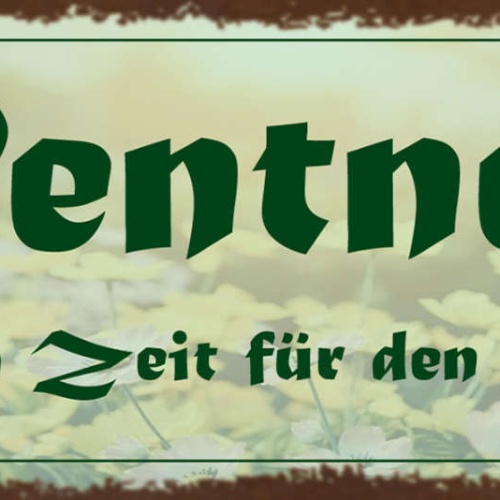 Schild Rentner : Endlich Zeit Für Den Garten Rente Pension 27x10 Blech od.Holz