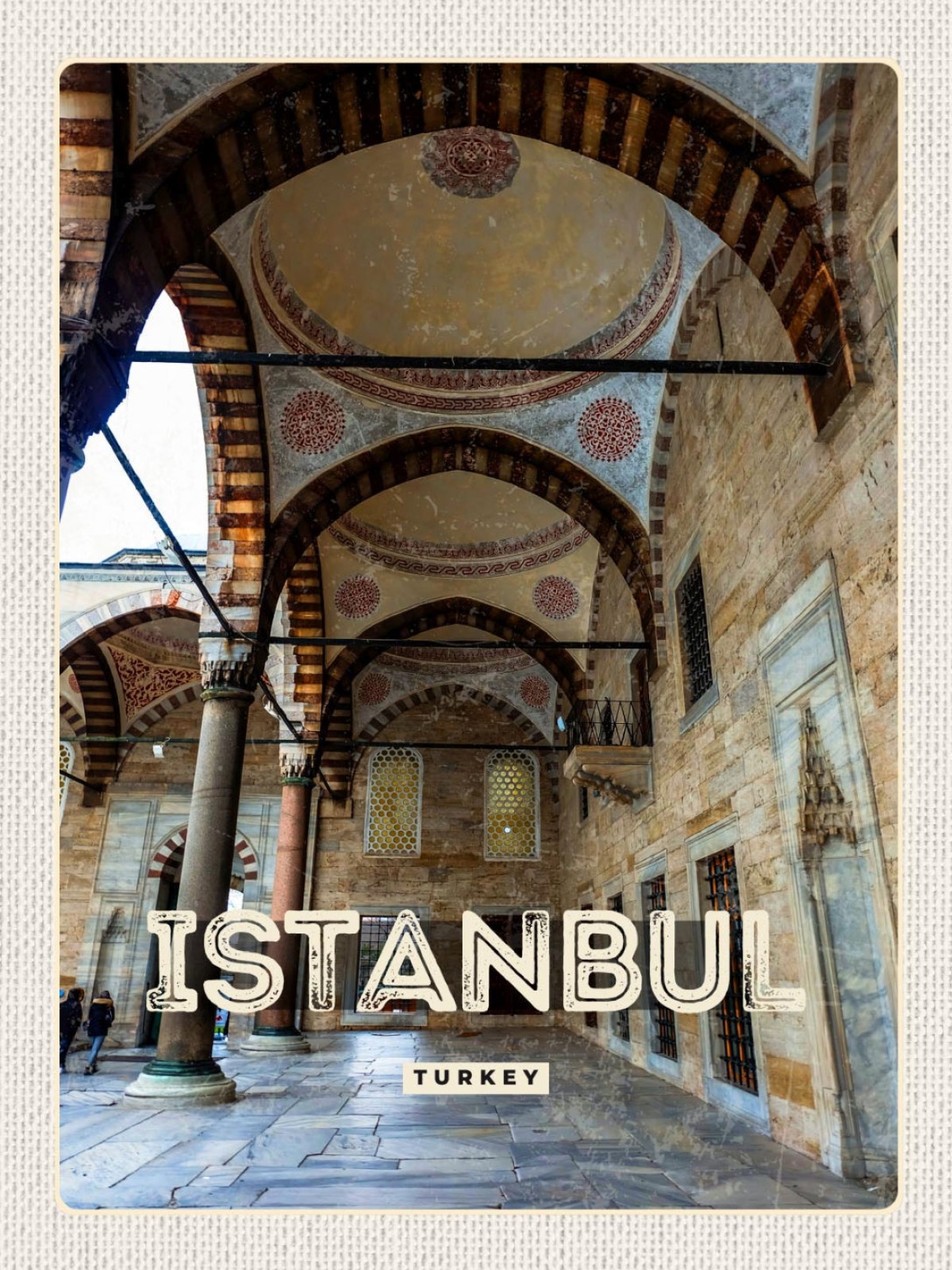 Schild Istanbul Turkey Türkei Blaue Moschee 12x18 20x30 30x40 Blech od. Holz