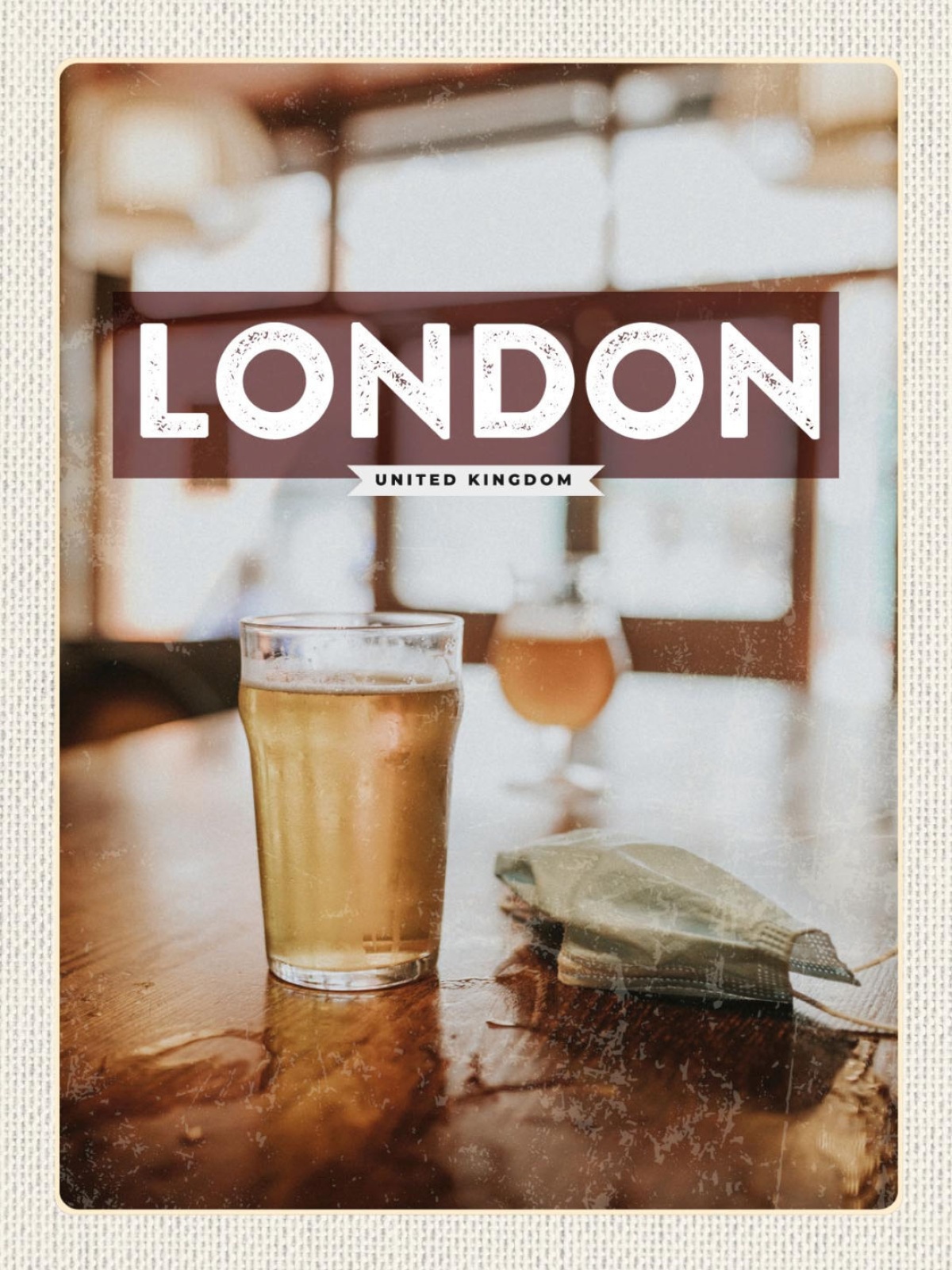 Schild London United Kingdom Bar Bier Pub GB 12x18 20x30 30x40 Blech/Holz