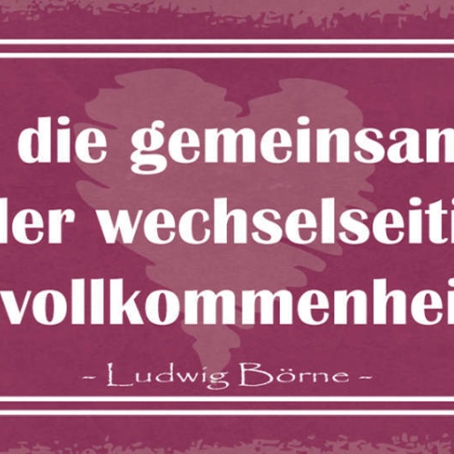 Schild Liebe Ist Die Gemeinsame Freude An Der Wechselseitigen Unvollkommenheit