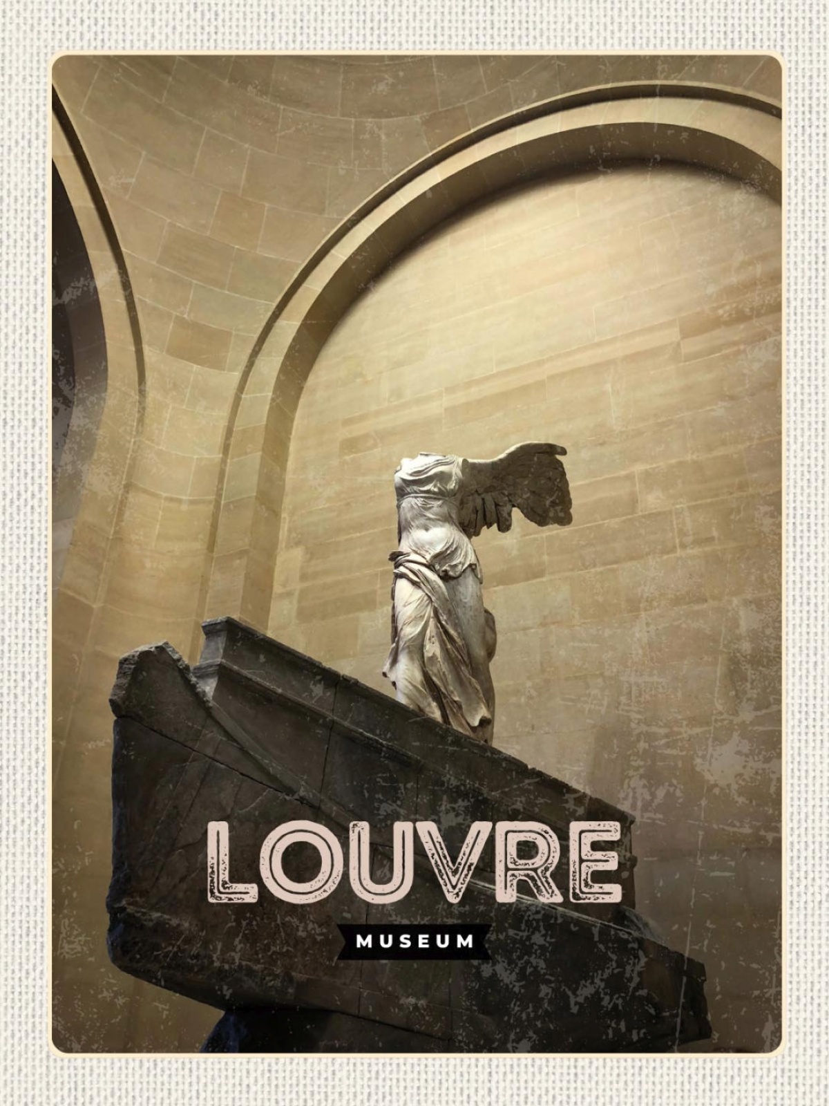 Schild Louvre Museum Paris Frankreich Kunst Palast 12x18 20x30 30x40 Blech/Holz