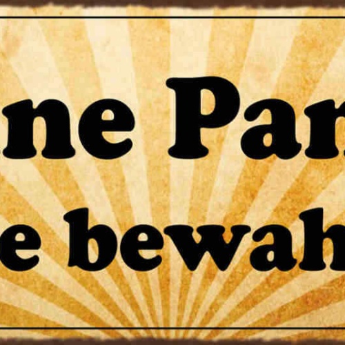 Schild Keine Panik Ruhe Bewahren Ruhig Bleiben Kein Stress 27x10 Blech od.Holz