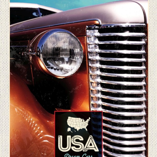 Schild USA Dream Cars Auto Chevrolet Truck Amerika 12x18 20x30 30x40 Blech/Holz