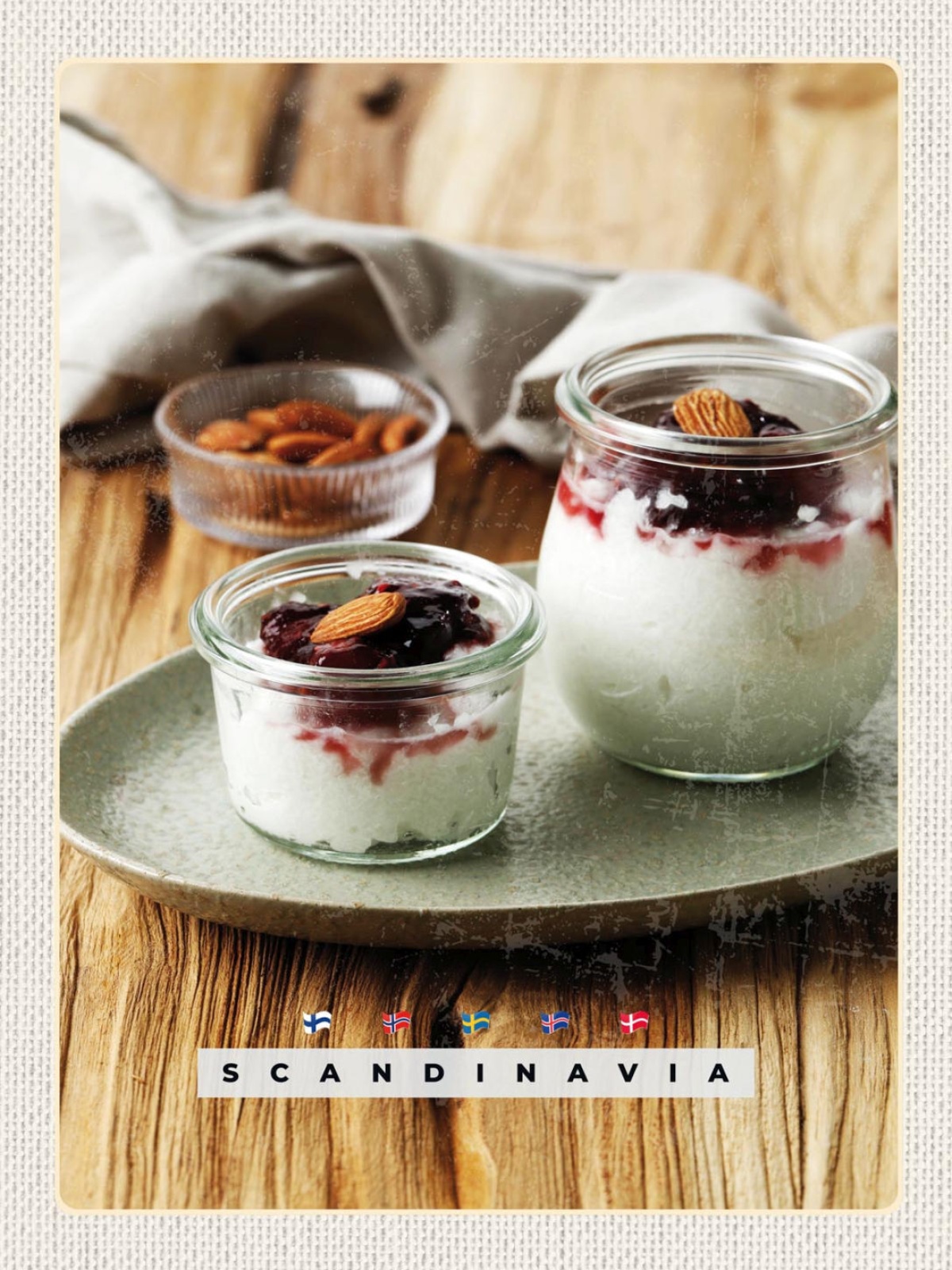 Schild Scandinavia Skandinavien Risalamande Pudding 12x18 20x30 30x40 Blech/Holz