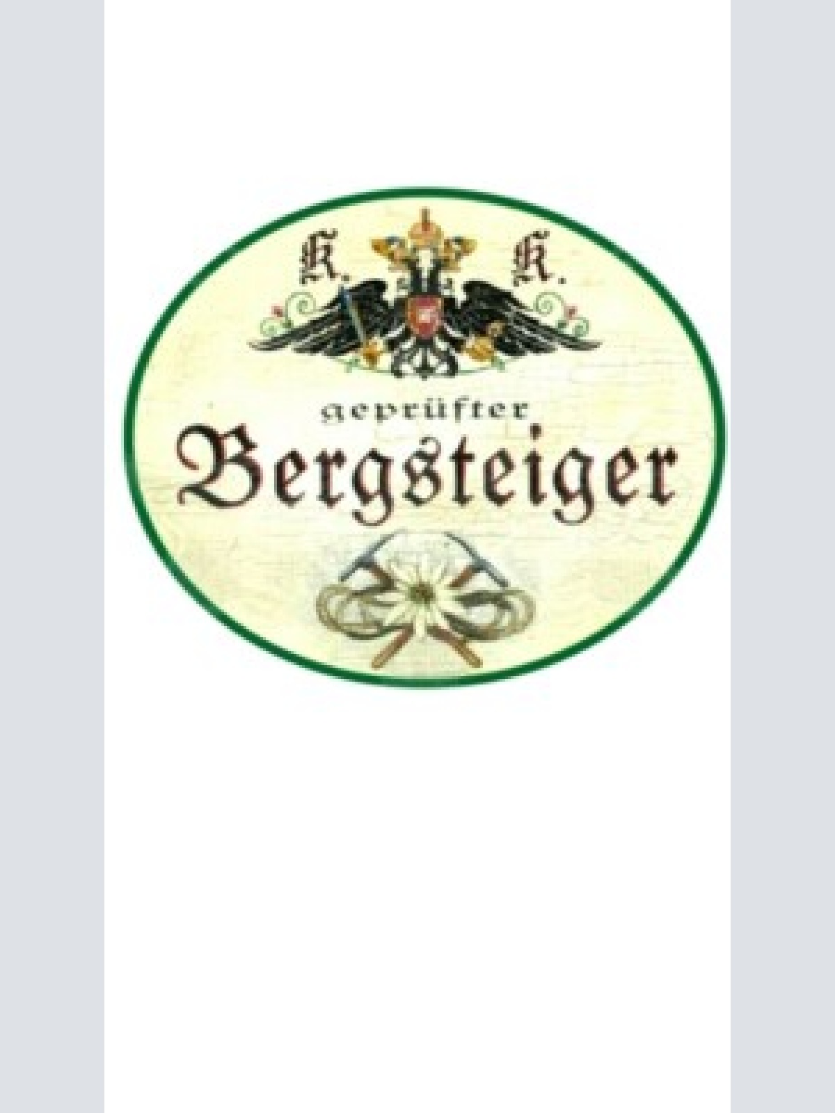 Kuk nostalgie holzschild "bergsteiger"