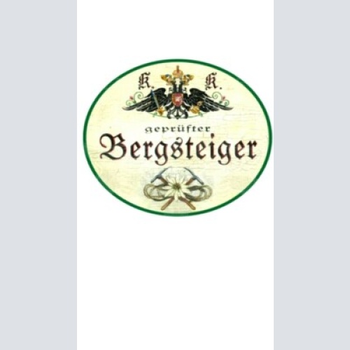 Kuk nostalgie holzschild "bergsteiger"