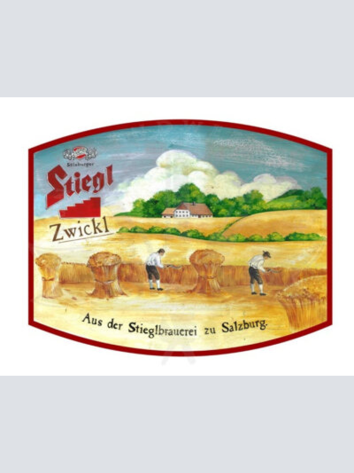 Kuk nostalgie holzschild stiegl zwickl bier brauerei salzburg