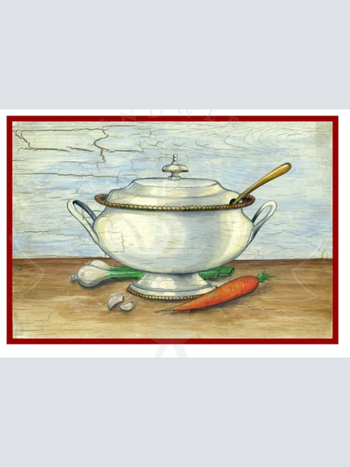 KuK Nostalgie Holzschild Suppentopf