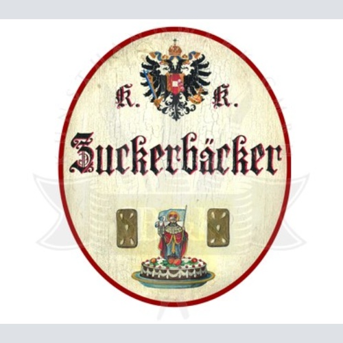 KuK Nostalgie Holzschild Zuckerbäcker