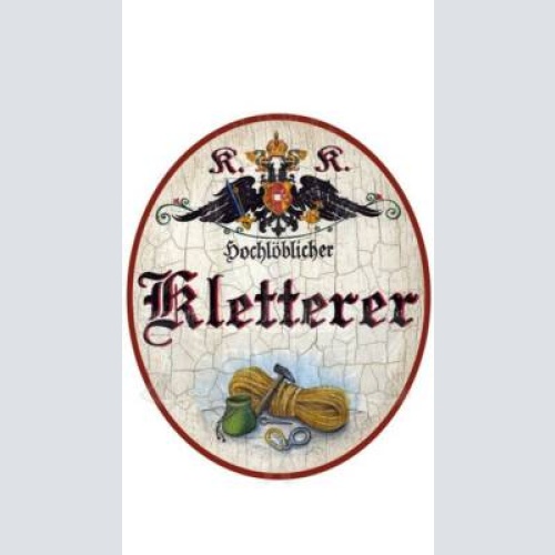 Kuk nostalgie holzschild "kletterer"