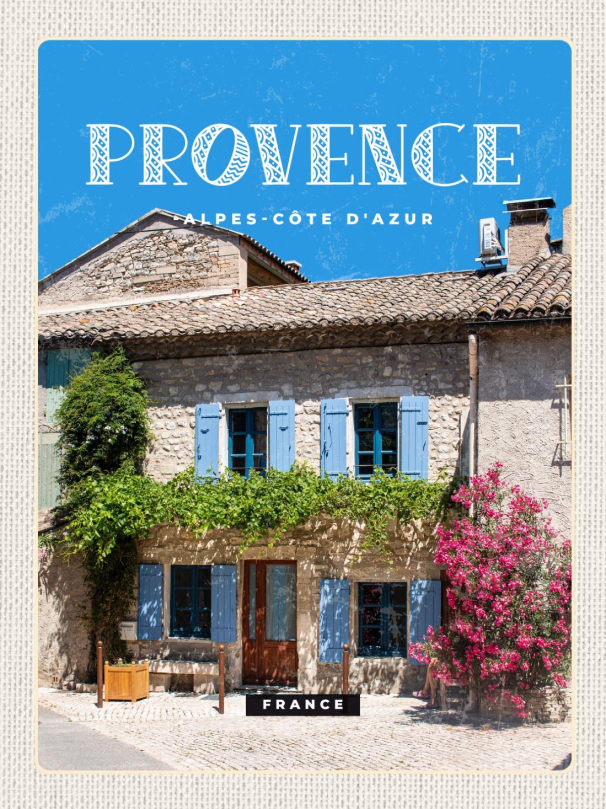 Schild Provence Alpes-Côte d'Azur France Frankreich 12x18 20x30 30x40 Blech/Holz
