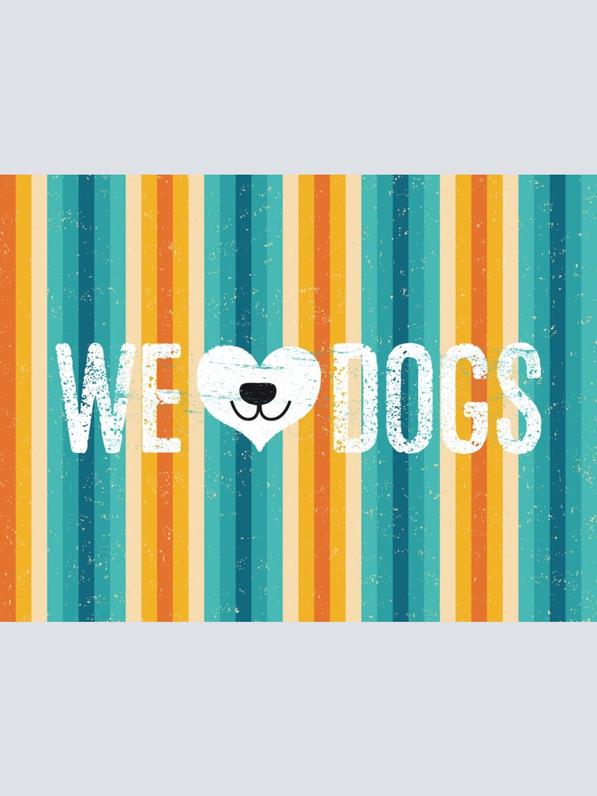 Schild We ❤️ Dogs Hunde Liebe Hund Haus Tier 12x18 20x30 30x40 Blech/Holz