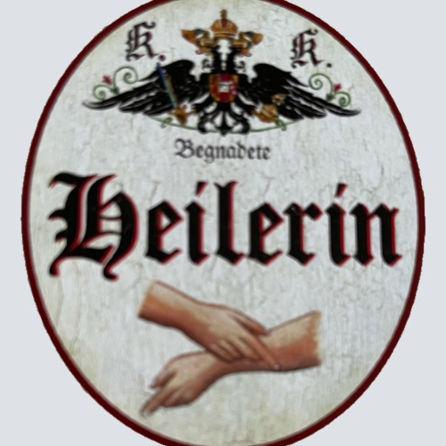 KuK Nostalgie Holzschild Begnadete Heilerin Heilkunde Heilpraktikerin Schild