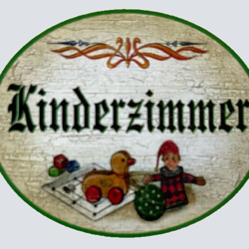 Nostalgie Holzschild Kinderzimmer Kind Spielen Spielzeug Wohnung KuK Schild
