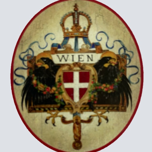 Nostalgie Holzschild Wien Wappen Bundesland Stadt Österreich Schild
