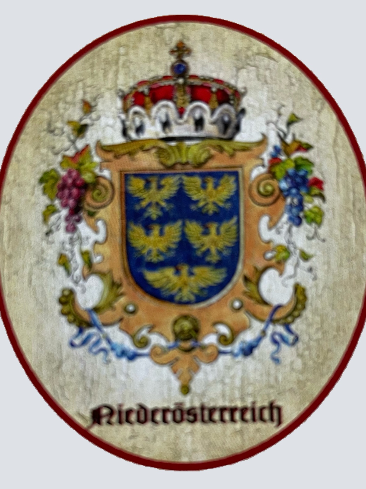 Nostalgie Holzschild Niederösterreich Wappen Bundesland Österreich Schild