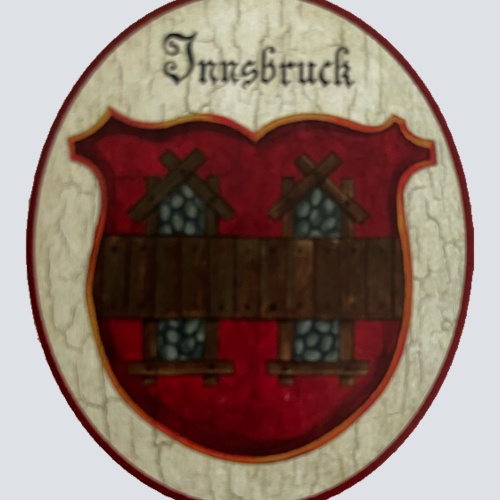Nostalgie Holzschild Innsbruck Tirol Wappen Österreich Schild