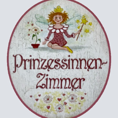 Nostalgie Holzschild Prinzessinnenzimmer Kinderzimmer Mädchen Wohnung Schild