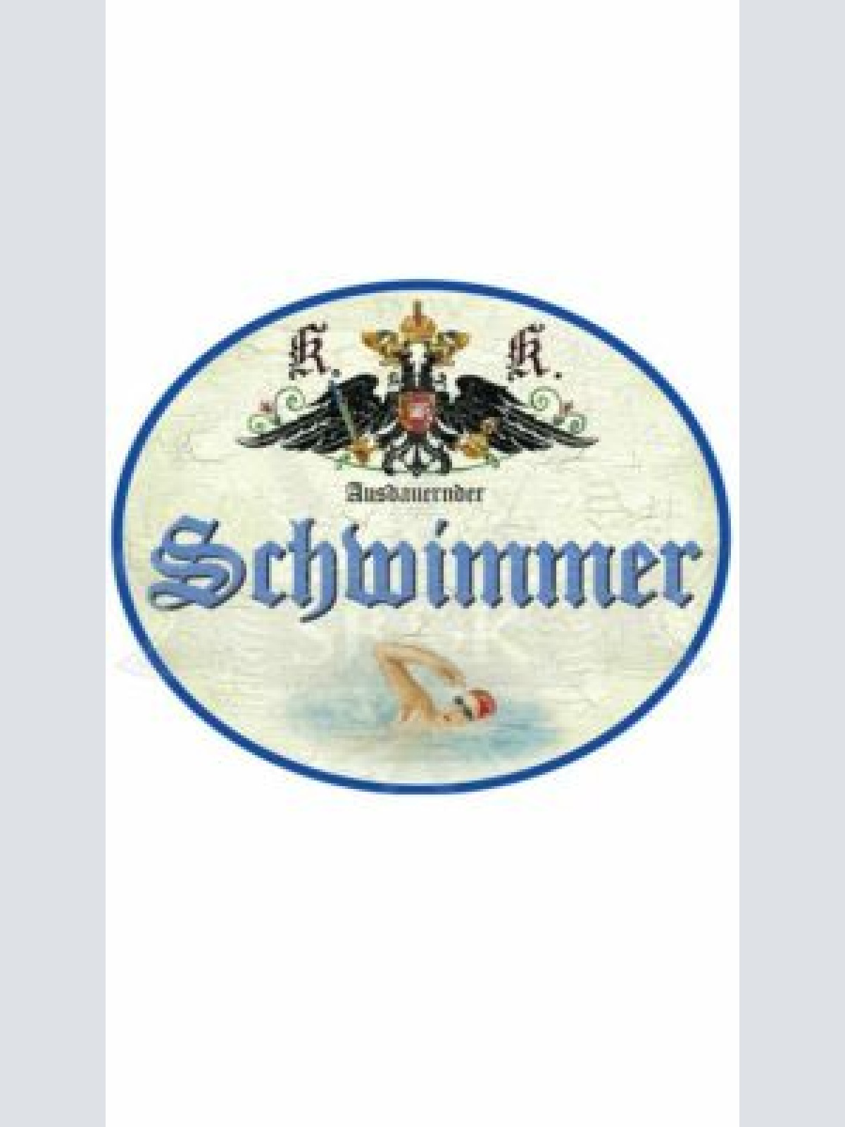 KuK Nostalgie Holzschild "Schwimmer"