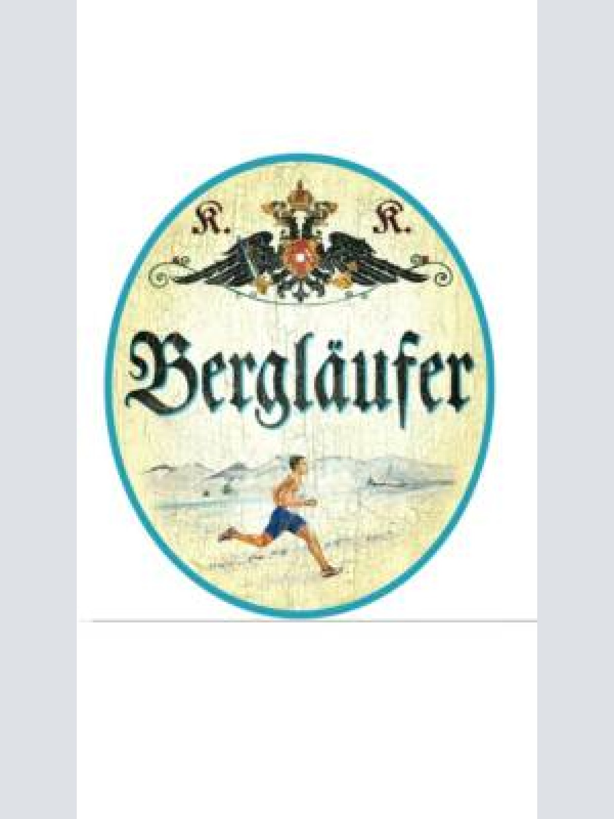 Kuk nostalgie holzschild "bergläufer"